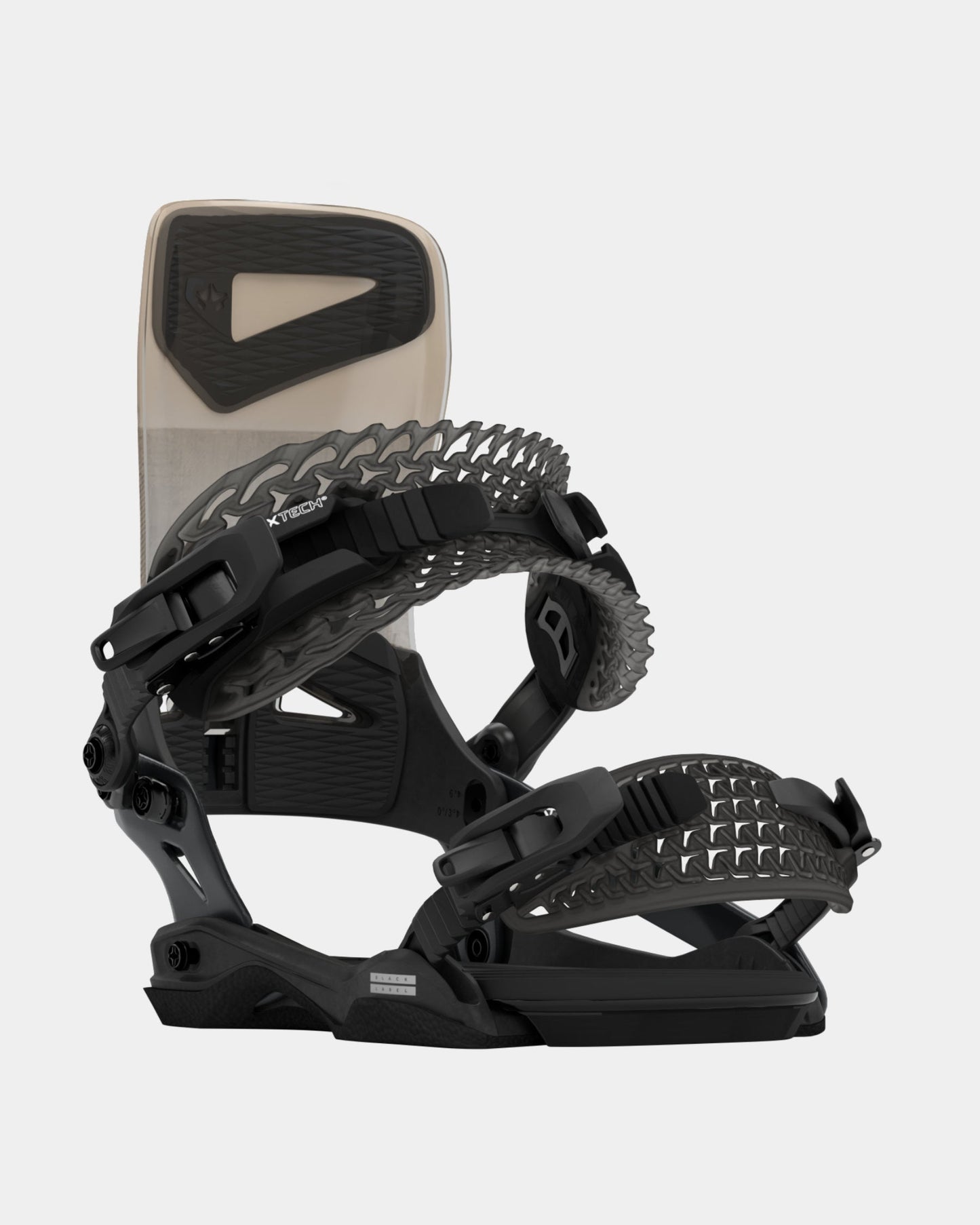 rome snowboards black label binding black white 2023-2024 3