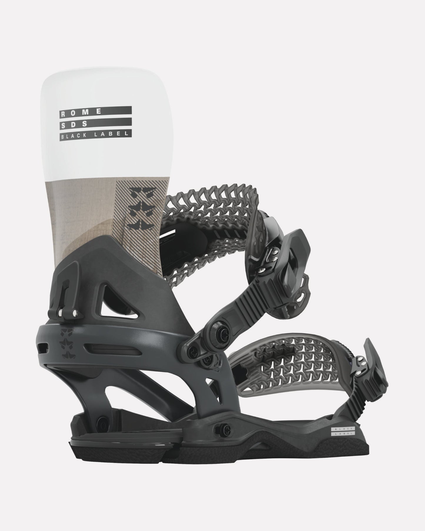 rome snowboards black label binding black white 2023-2024 1