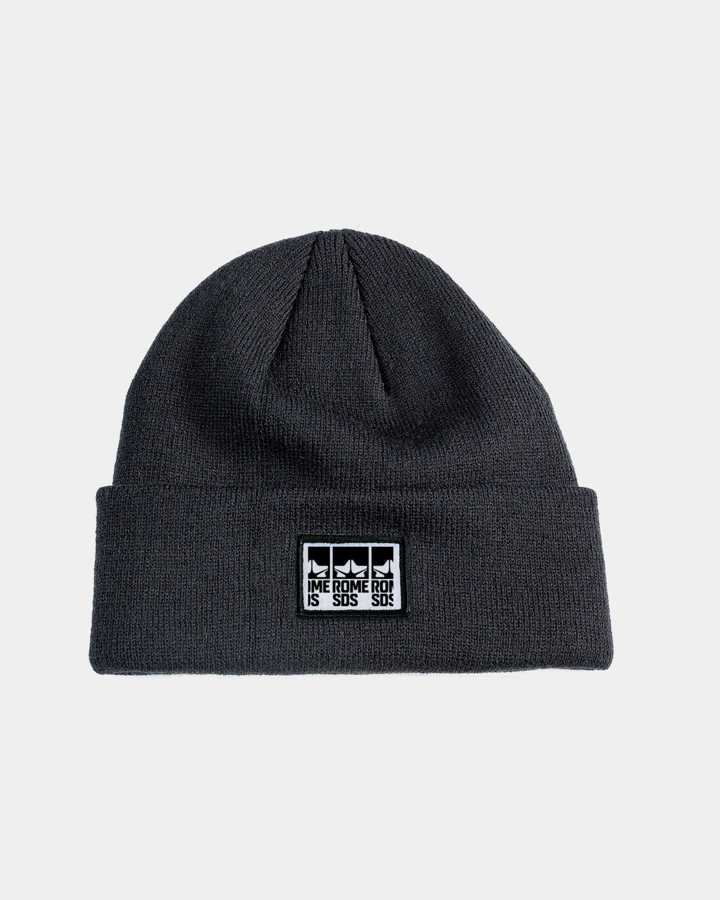 rome snowboards apparel logo beanie black 2023-2024 1