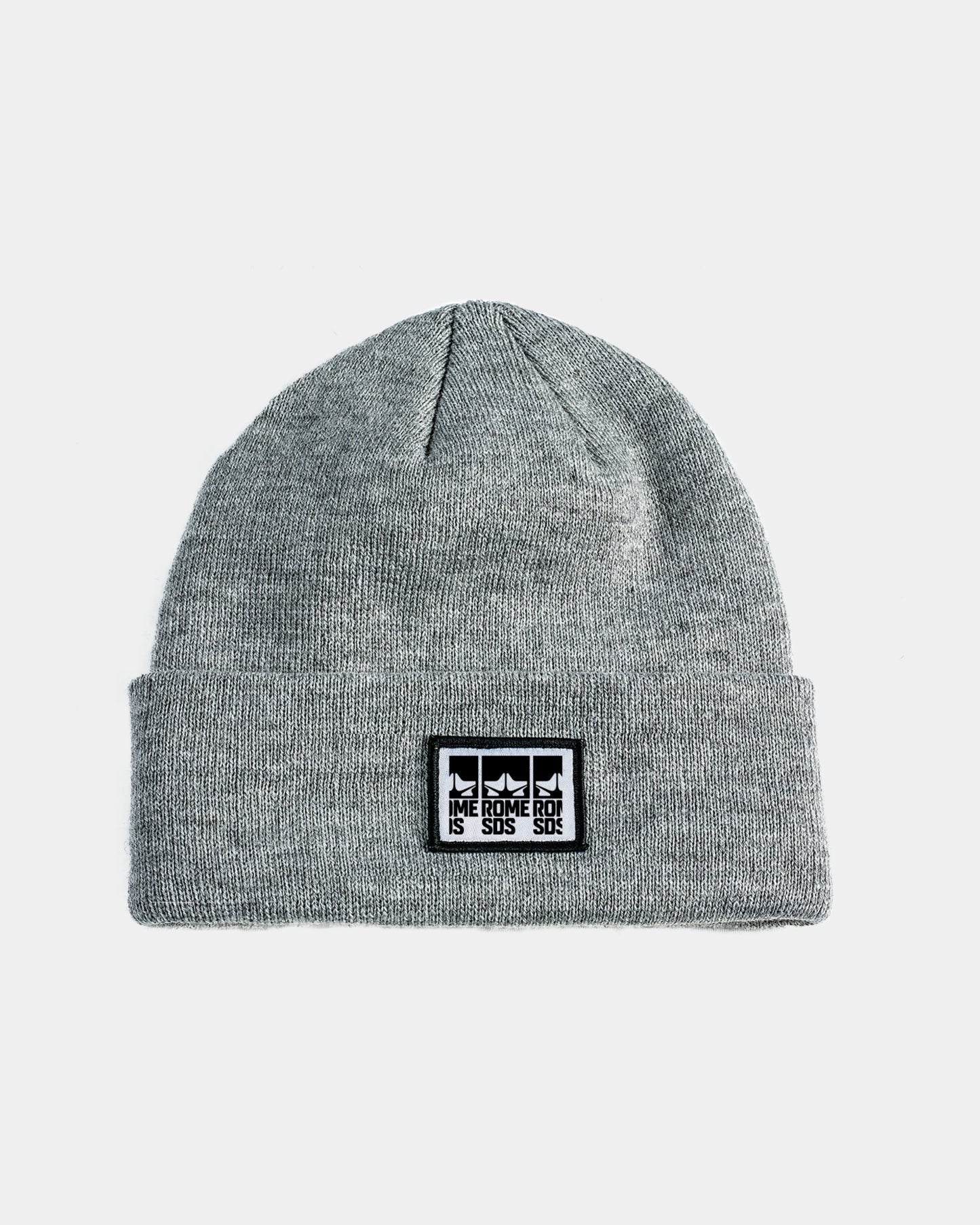 rome snowboards apparel logo beanie gray 2023-2024 1