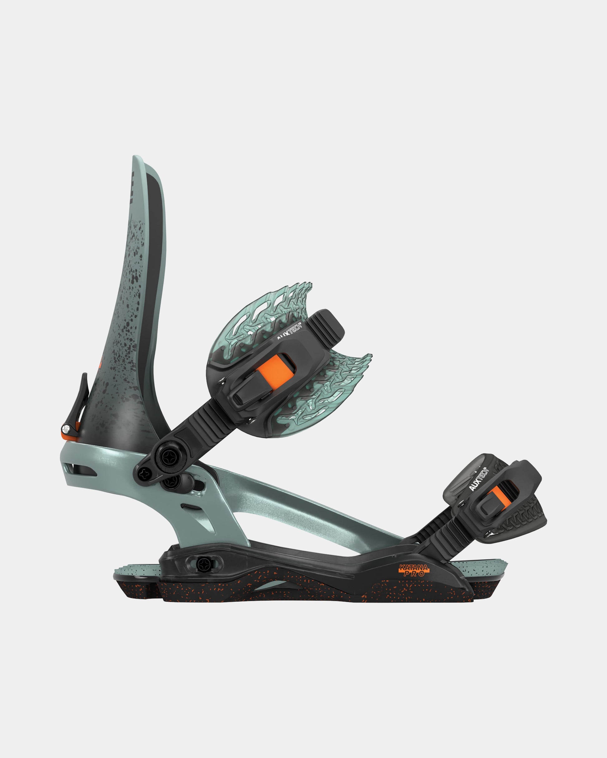 color-slate-gray/orange Katana Pro 2025 | Rome Snowboards™ snowboard bindings for men